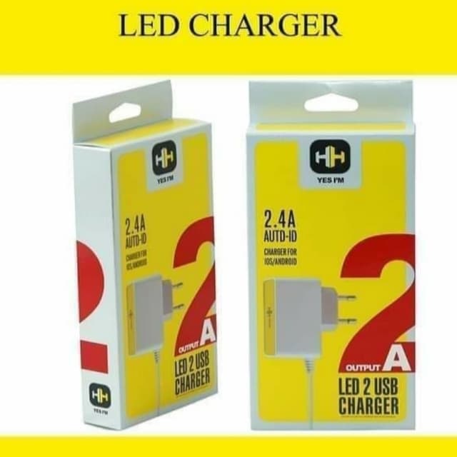 HH Yes I'M Rapid 2.1A Fast Charger With Double USB Port Quick Charge For A